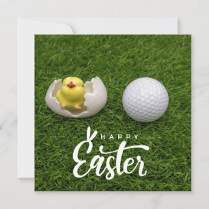 Festividades Páscoa de Golfe para Cartão de Férias de Golfista