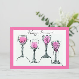 Festividades Pasta de Passagem 4 Copas de Cartão de Férias Plan