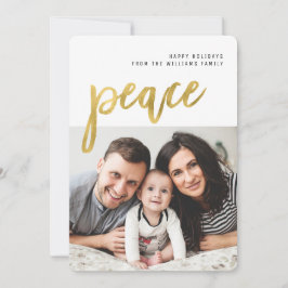 Festividades Paz | Cartão de Férias Fotográficas para Caligrafi