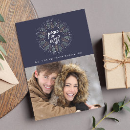 Festividades Paz na Terra | Cartão com fotos de Férias Azuis-No