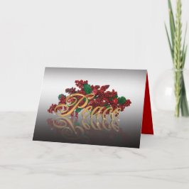 Festividades Paz no Cartão de Natal