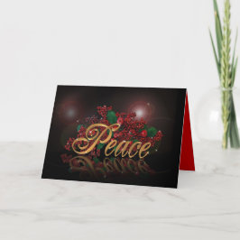 Festividades Paz no Cartão de Natal