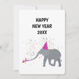 Festividades Peça elefante - Cartão de Anos novos de Férias Ani