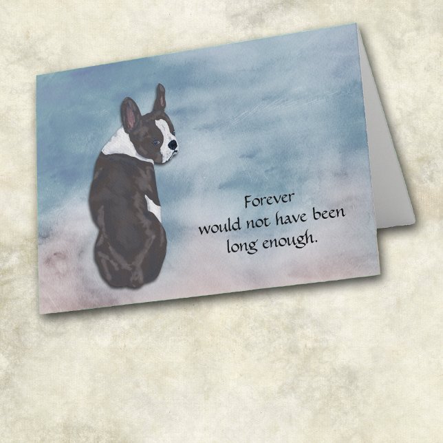 Festividades Perda do Cartão de condolências de Boston Terrier  (Criador carregado)