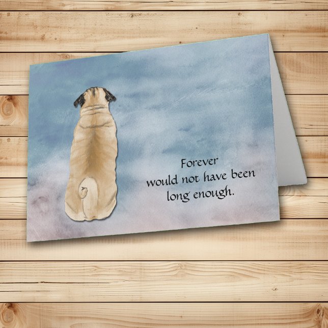 Festividades Perda do Cartão de condolências de Pug Condolence (Criador carregado)