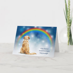 Festividades Perda do cartão de simpatia de cão labrador amarel