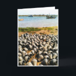 Festividades Potes de caranguejo no cartão vazio de Luzia do<br><div class="desc">Potes de caranguejo no papai noel Luzia,  cartão de cumprimentos vazio de Portugal</div>