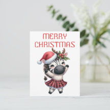 Potro Zebra Dançante - Cartão de Natal