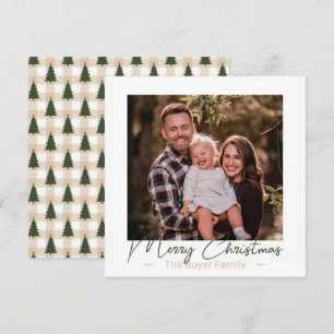 Festividades Prazer Simplístico Um Cartão De Natal Fotográfico