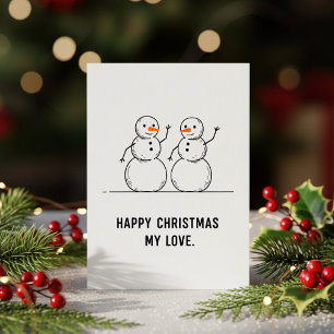 Festividades Presente de cartão de Natal do amor do boneco de n
