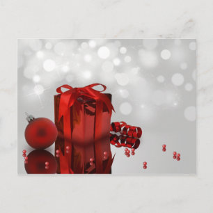 Festividades Presente de Natal - Cartão Postal