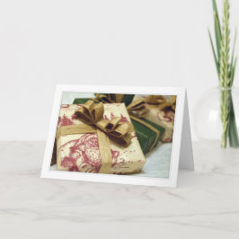 Festividades Presente H do cartão de Natal