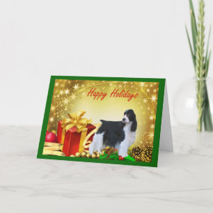 Festividades Presentes de cartão de Natal Inglês Springer Spani