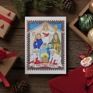 Festividades Primeiro Cartão de Natal de Noel