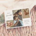 Festividades Primeiro Natal Juntos Cartão de Natal de 4 Fotos<br><div class="desc">Este cartão captura a magia do Natal em família. O desenho apresenta três das suas fotos favoritas na parte da frente. No canto superior esquerdo, lê-se “primeiro Natal juntos”. No canto inferior direito, encontrará uma saudação personalizada seguida do nome da sua família. A parte de trás do cartão inclui uma...</div>