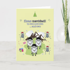 Festividades Pulgas cartão de Natal Navidad