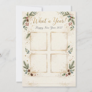 Festividades Que Ano! Feliz Ano Novo 2027 Cartão de Foto