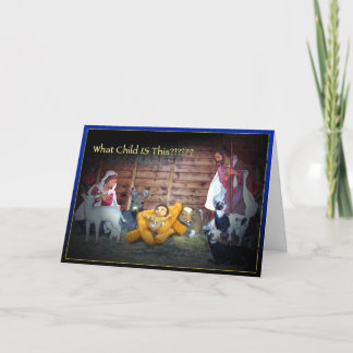 Festividades Que criança É esta?? Cartão de Natal de Jesus da