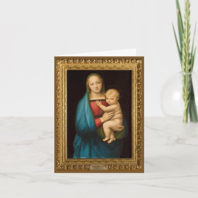 FESTIVIDADES RAPHAEL MADONNA E CARTÃO DE FERIADO PARA CRIANÇAS (Frente)