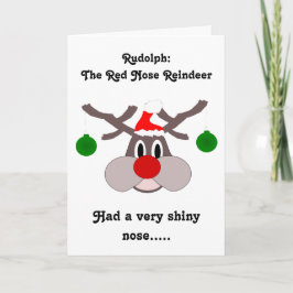 Festividades Reindeer - Cartão de Natal Humorístico