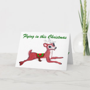 Festividades REINO, VOANDO NESTE Cartão de NATAL