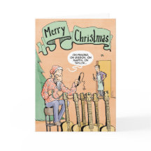 Rena da guitarra do cartão de Natal