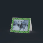 Festividades Rena ocidental w/snowman do vintage do cartão de<br><div class="desc">A denominação ocidental neste cumprimento amusing do Natal com uns felizes anos novos deseja. Uma foto do vintage mostra um homem que monta uma rena, ou pode realmente ser um alce - mas para o espírito do feriado, nós chamá-lo-emos uma rena. Há um jogo engraçado em palavras no subtítulo, nós...</div>