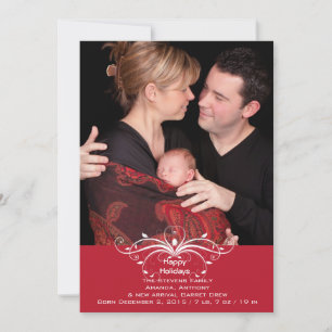 Festividades Rolagem Moda - Cartão de Férias de Foto