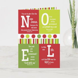 Festividades Roteiro dobrado do NOEL Verso Cartão de Natal
