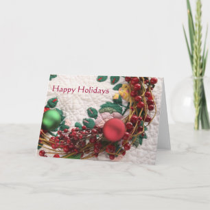 Festividades Rua de Natal num cartão de proteção