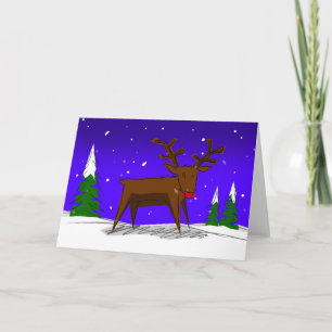 Festividades Rudolph, o Cartão de Natal da Rena Nociva Vermelh