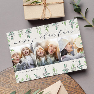 Festividades Sage de inverno Cartão de Colagem de Fotos de Fe