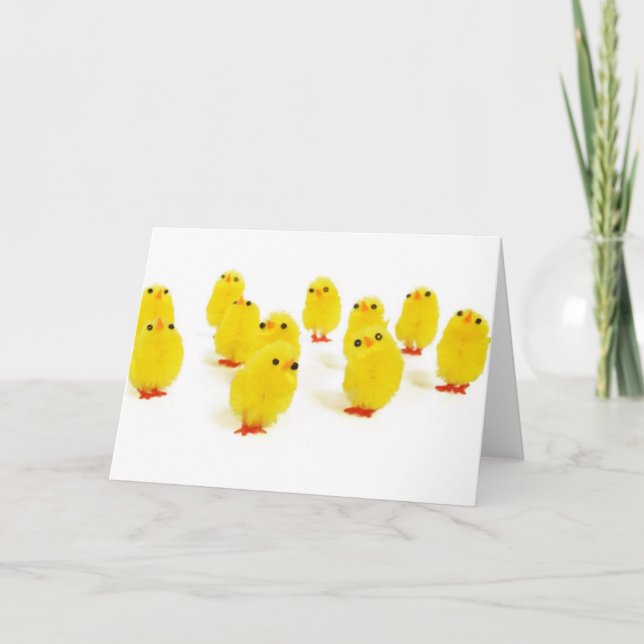 Festividades Saudação de Peeps de Cartão (Frente)
