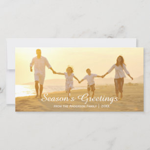 Festividades Saudações Simples de Fim de Ano - Cartão com Foto