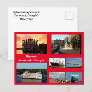 Festividades Savannah, cartão postal de feriado da Geórgia