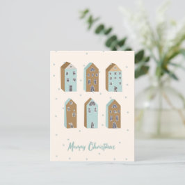 Festividades Scandinávia inspirou cartão postal de Natal. Editá
