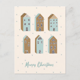 Festividades Scandinávia inspirou cartão postal de Natal. Editá