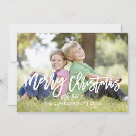 Festividades Script com Letra Trendy Hand | Cartão com fotos de