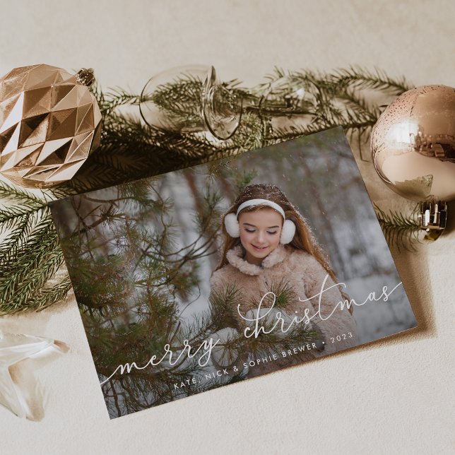 Festividades Script de feliz | Cartão com fotos de férias (Criador carregado)