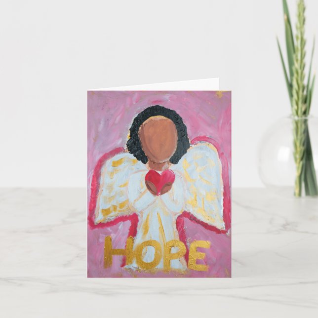 Festividades Série Anjo - Esperança - Cartão de Boas Vindas (Frente)