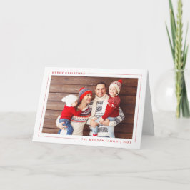 Festividades Simples Cartão com fotos Moderno de Feliz Natal - 