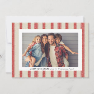 Festividades Simples Cartão com fotos Russo Feliz de Natal