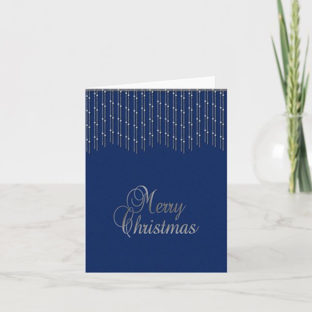 Festividades Simples Glamor Feliz Natal - Cartão de Saudação (Frente)