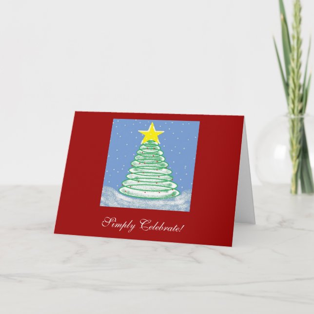Festividades Simplesmente Celebre! Cartão de Natal (Frente)