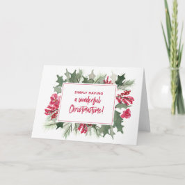 Festividades Simplesmente tendo um cartão maravilhoso de