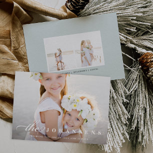 Festividades Simplicidade   Cartão com fotos de férias