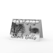 Sinais Prateados de Cartão de Natal Personalizávei