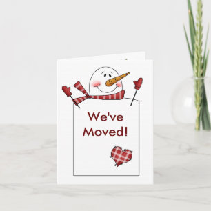 Festividades SNOWMAN Feriado Novo Cartão de Movimento Residenci
