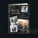 Festividades Snowy Pine Sprigs Natal 4 Cartão de Colagem de Fot<br><div class="desc">Este belo cartões de fotos de férias é perfeito para qualquer família que queira celebrar a época mais maravilhosa do ano com um toque pessoal. Apresentando pinheiro branco nos cantos superior e inferior com 4 fotos personalizáveis, todas sobrecarregadas com lindos flocos de neve. A personalização não poderia ser mais fácil...</div>