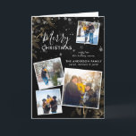 Festividades Snowy Pine Sprigs Natal 4 Cartão de Colagem de Fot<br><div class="desc">Este belo cartões de fotos de férias é perfeito para qualquer família que queira celebrar a época mais maravilhosa do ano com um toque pessoal. Apresentando pinheiro branco nos cantos superior e inferior com 4 fotos personalizáveis, todas sobrecarregadas com lindos flocos de neve. A personalização não poderia ser mais fácil...</div>